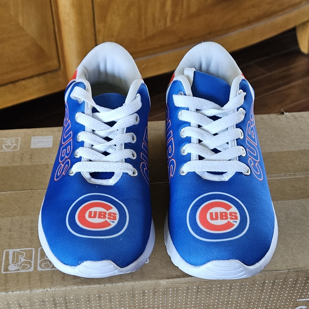 Chicago Cubs Blue and White Sneakers